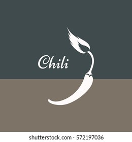 
Chili.
Vector - chili pepper symbol.