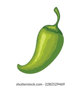 chili vegetable and spices for healthy cooking icon isolated