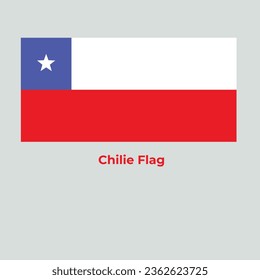 Chilie country flag design temp