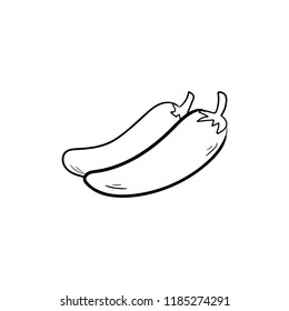 
chilies icon outline