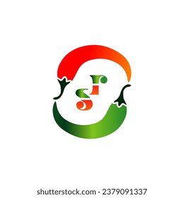 Chili's logo and symbol, Red and green Chili Logo, letter logo for your company.