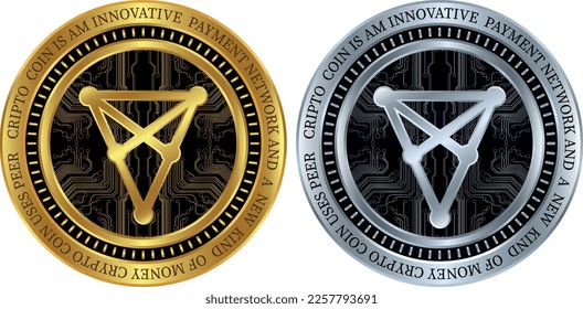 chiliz-chz coin vector illustrations. 3d illustration