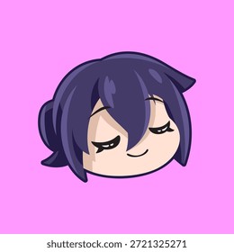 Chill Anime lindo personaje de cabeza 