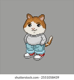 Chill gato, meme arte pixel