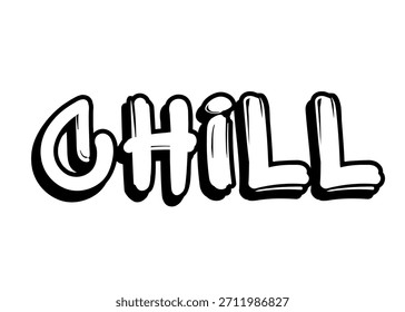 Chill graffiti word Vector fuente
Palabra de fuente del Vector en un fondo blanco
