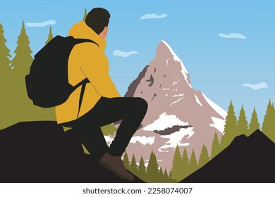 Chill in the jungle and big mountain hike, male, camping, activity, alone man, mountain climbing, big sky,solitude landscape, mountain range, climber, stone, mountain, sunset, extreme