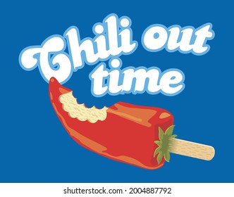 Chill out time summer t-shirt design