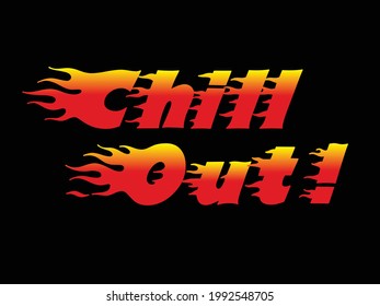 Grabación de vectores de Chill out Ilustración