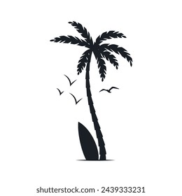 Chill and solitary moment on the beach. Editable, resizable, vector illustration.
