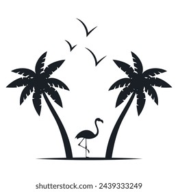 Chill and solitary moment on the beach. Editable, resizable, vector illustration.
