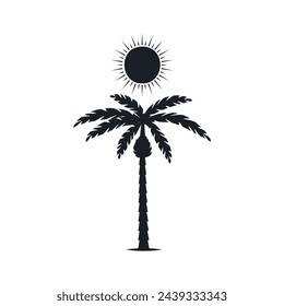Chill and solitary moment on the beach. Editable, resizable, vector illustration.
