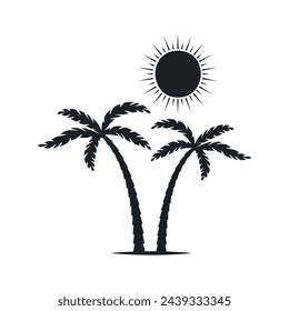 Chill and solitary moment on the beach. Editable, resizable, vector illustration.
