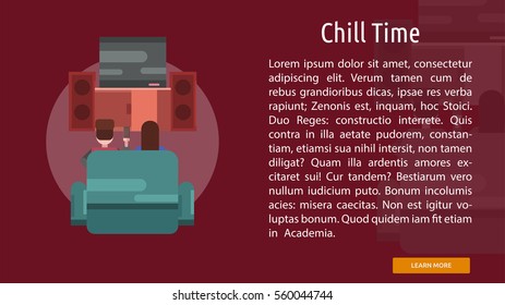 Chill Time Conceptual Banner