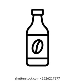 Chilled coffee, cold coffee bottle icon design, ready to use vector