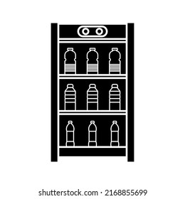 Chiller or fridge icon simple color editable