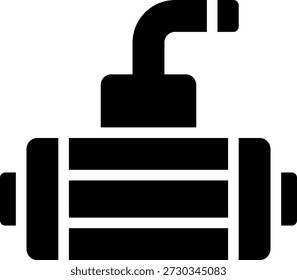 Vector de ilustración de icono de glifo de enfriador