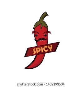 chilli cartoon Spicy vector illustration