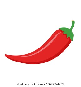 Chilli Cartoon Vector. Free Space For Text. Wallpaper. Background.