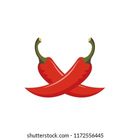 Chilli cartoon vector. symbol. logo.