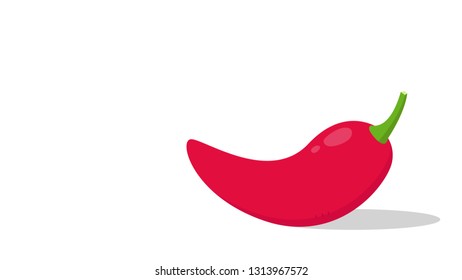 chilli cartoon vector. wallpaper. free space for text. copy space.