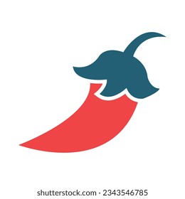 Chilli Glyph Two Color Icon For Personal And Commercial Use.
