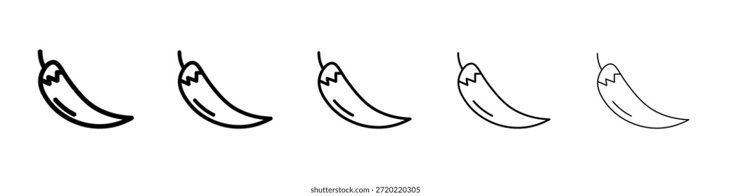 Chili Icon Design, Logo, App, UI. Vektorgrafik, EPS
