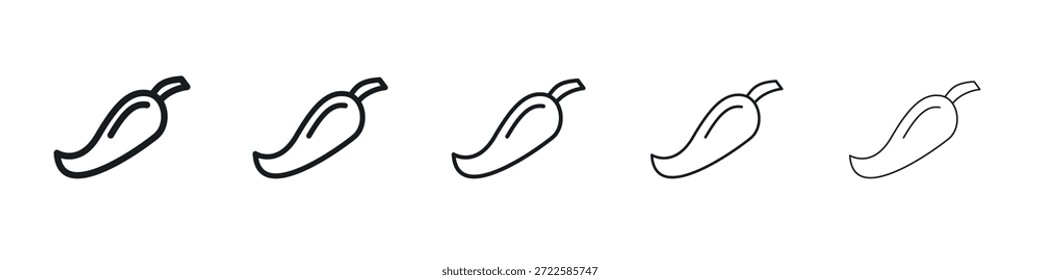 Chili Icon Design, Logo, App, UI. Vektorgrafik, EPS