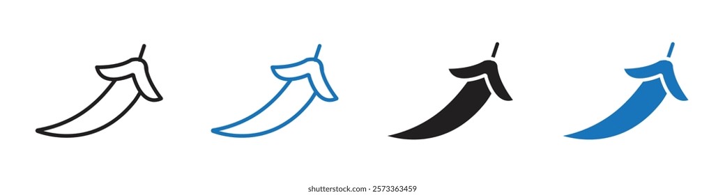 Chilli icon Flat line symbol