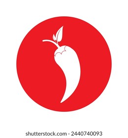 Chilli icon vector symbol design