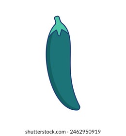 Chilli Illustration Flat Design Style