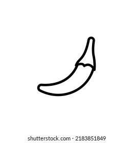 Chilli line icon vector design