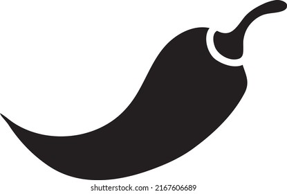 Icono de línea de chile ilustración vectorial en fondo blanco,.eps
