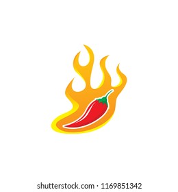 chilli logo design vector illustration