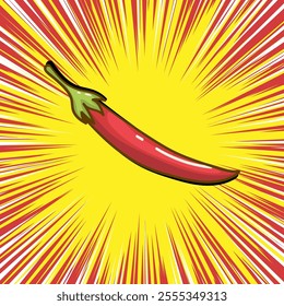 Chilli logo vector graphic illustration on background