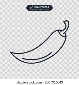 plantilla de símbolo de icono de chile pepper para colección de diseño gráfico y web ilustración vectorial