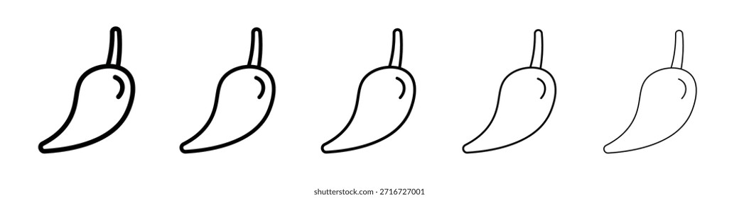 chilli pepper icon design, logo, app, UI. Vector illustration, EPS