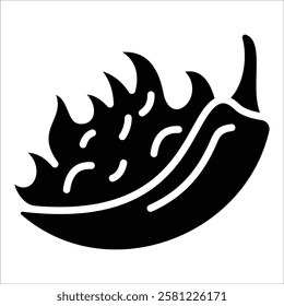 Chilli Pepper Icon Element For Design