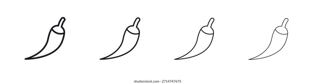chilli pepper icon Eps10. icons graphic design
