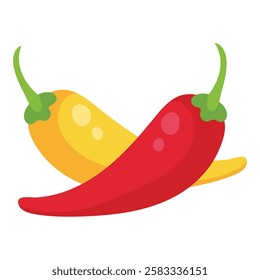 Chilli pepper icon. Flat illustration of chili pepper vector icon for web