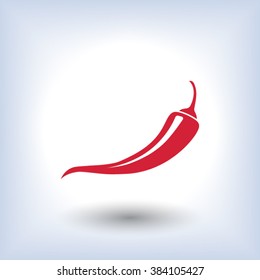 Chilli, Pepper, Icon. One Of Set Web Icons