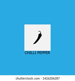 chilli pepper icon sign signifier vector