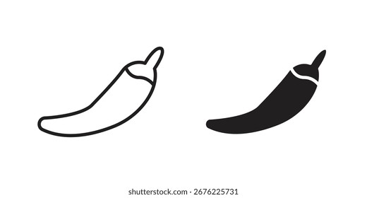 Símbolo de icono de chile para tus Diseños web. Logotipo del icono, App, UI.