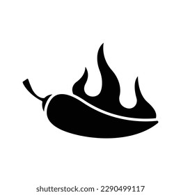 chilli pepper icon vector design template in white background