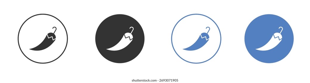 chilli pepper icon vector. Logo Template illustration design