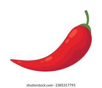 chilli pepper ingredient illustration isolated