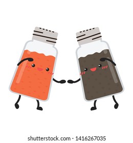 Chilli and pepper powder character design. wallpaper. symbol. 