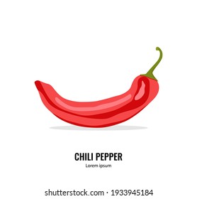 Chilli pepper prints, chili art, fresh hot pepper, vector illustration