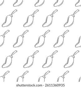 chilli pepper seamless pattern, doodle chilli pattern background