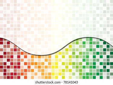 Chilli pepper toned mosaic abstract business background in vector format