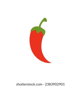 Chilli pepper vector icon. jalapeno illustration symbol or sing. cayenne logo.